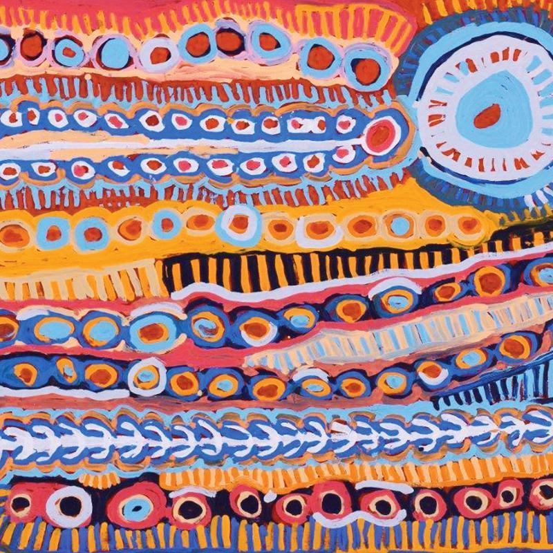 aboriginal jewellery-WAR11 Two Dog Dreaming-Jewellery-Murdie Nampijinpa Morris-Occulture