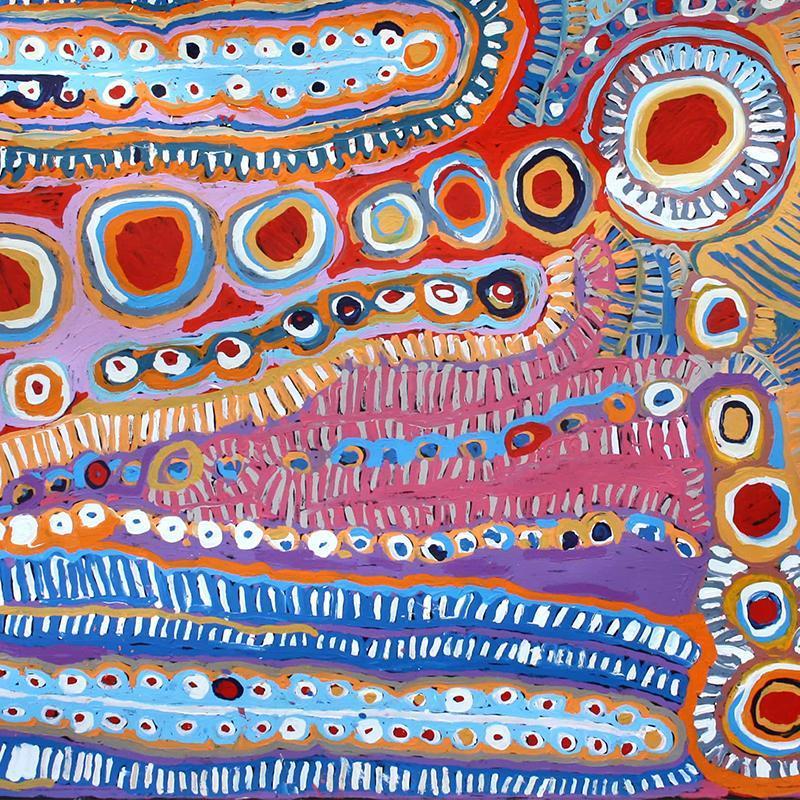 aboriginal jewellery-WAR10 Two Dog Dreaming-Jewellery-Murdie Nampijinpa Morris-Occulture