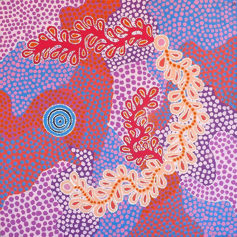 aboriginal jewellery-WAR14 Honey Grevillea Dreaming-Jewellery-Brenda Punytjina Armstrong-Occulture